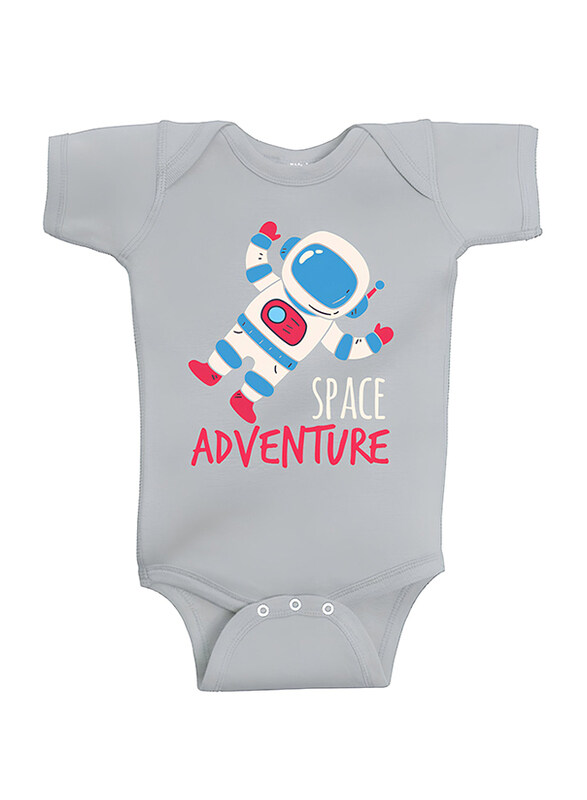 

Twinkle Hands Space Adventure Bodysuit Onesie, 0-3 Months, Grey