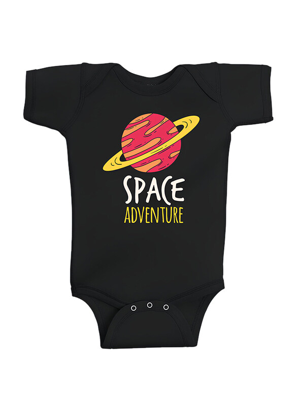 

Twinkle Hands Space Adventure Bodysuit Onesie, 3-6 Months, Black