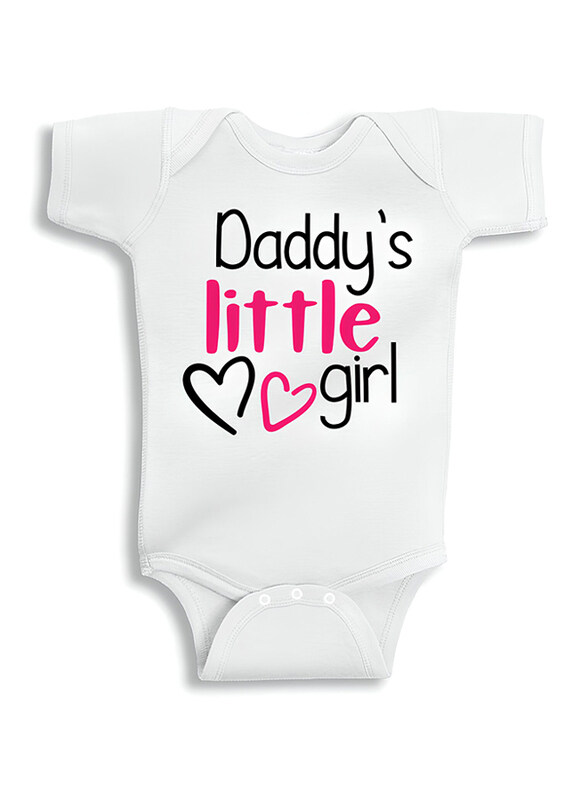 

Twinkle Hands Daddy's Little Girl Bodysuit Onesie, 0-3 Months, White