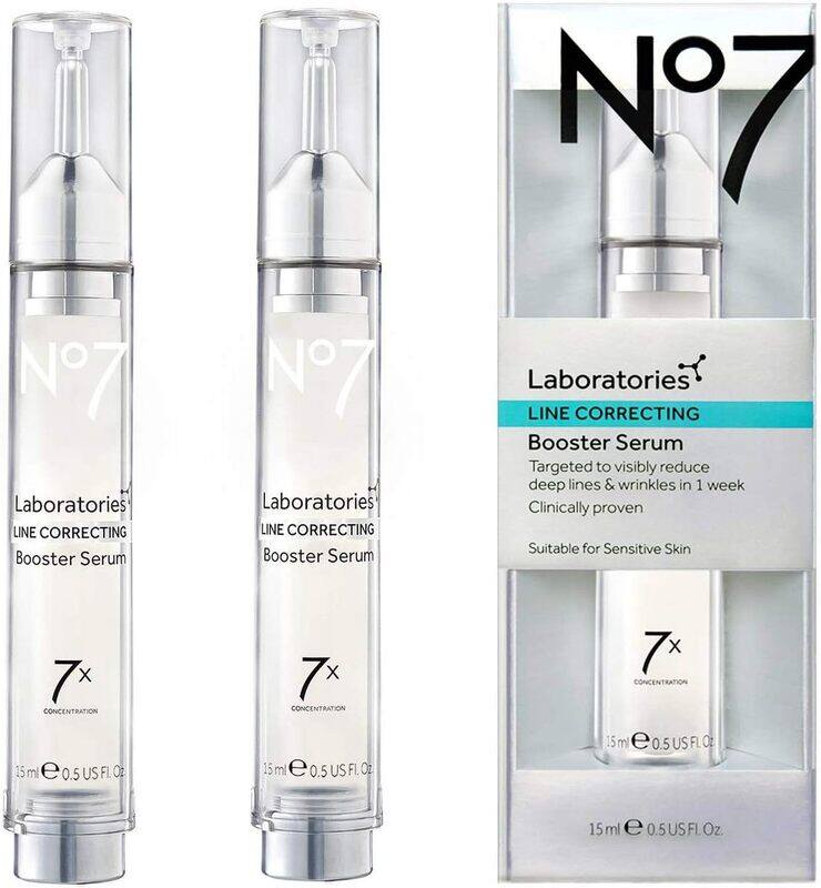 

No7 Laboratories Line Correcting Serum Womens Concentrated Booster Serum, 3 x 15ml