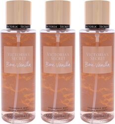 Victoria's Secret 3-Piece Set for Women Bare Vanilla Fragrance 8oz Body Mist