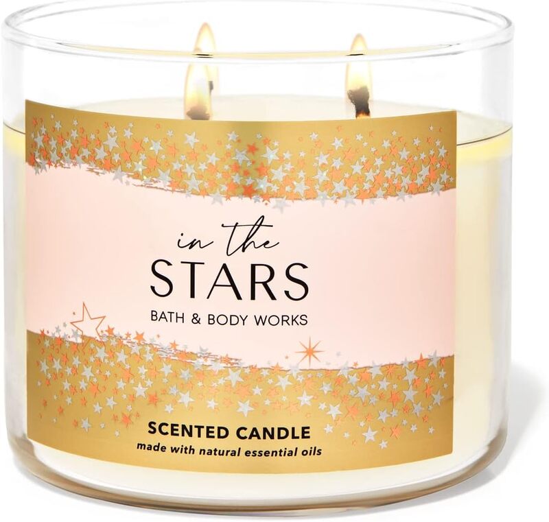 Bath & Body Works in The Stars 3-Wick Scented Candle, White