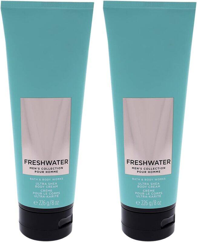 

Bath & Body Works Freshwaters Men's Collection Ultra Shea Body Cream, 2 x 226g