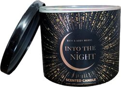 Bath & Body Works White Barn Into The Night 3-Wick Scented Candle, Black