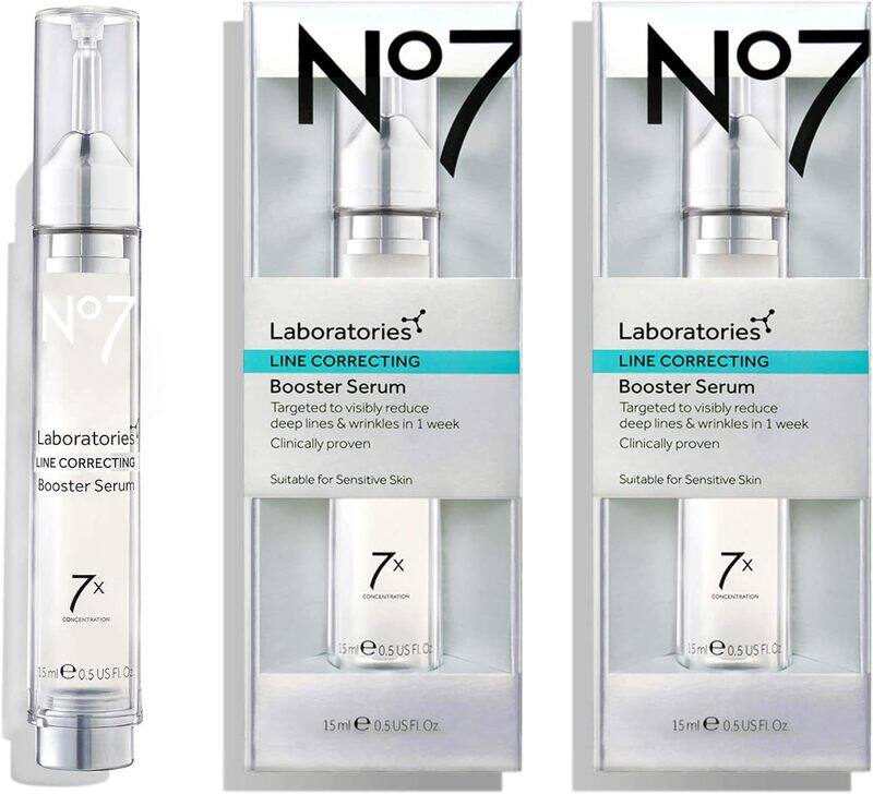 

No7 Laboratories Line Correcting Booster Serum, 3 x 0.5oz