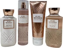 Bath & Body Works Pure Wonders Body Cream & Body Lotion & Shower Get & Body Mist Set Unisex