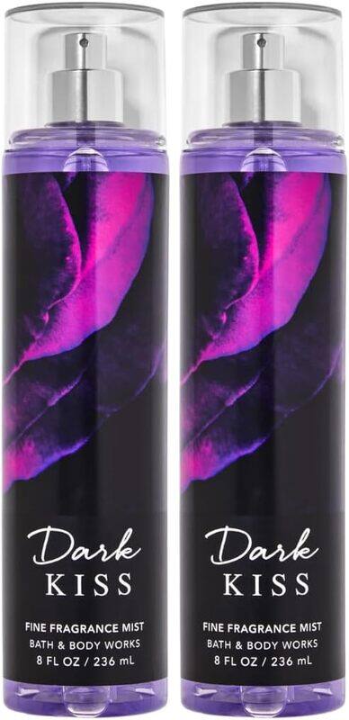 

Bath & Body Works 2-Piece Dark Kiss Set for Women, 236ml Fine Fragrance Mist