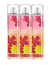 Bath & Body Works Cherry Blossom 3 x 236ml Body Mist for Women