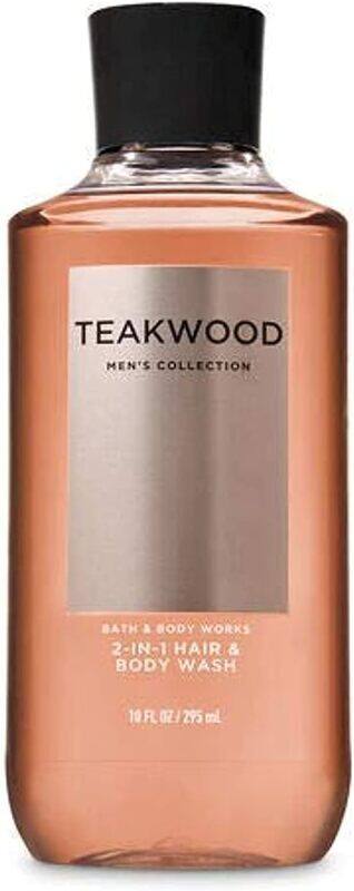 

Bath & Body Works 2-In-1 Signature Collection Teakwood Hair & Body Wash, 295ml