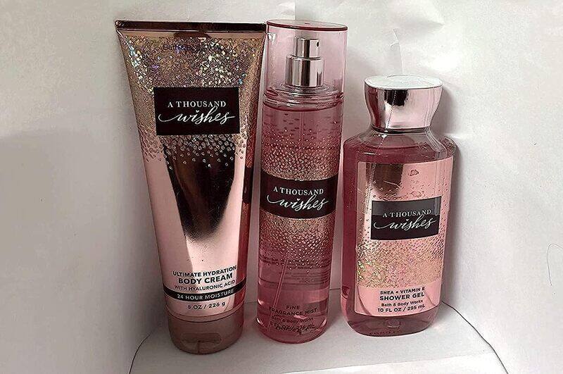 

Bath & Body Works 3-Piece A Thousand Wishes Body Care Set for Women, 236ml Mist, 226ml Body Cream, 295ml Shower Gel