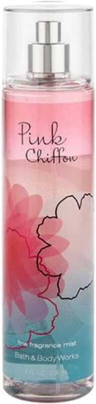 

Bath & Body Works Pink Chiffon 236ml Fine Fragrance Mist Tall Rounded Bottle for Women