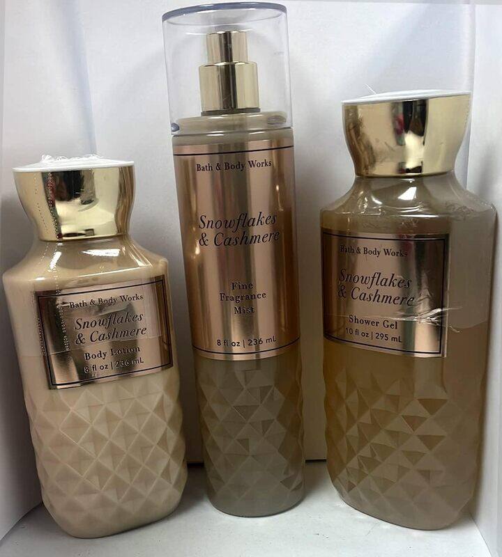 

Bath & Body Works Snowflakes & Cashmere Shower Gel & Body Lotion & Body Mist for Women