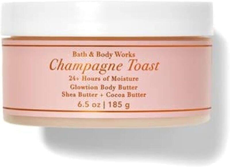 

Bath & Body Works Champagne Toast Whipped Glow-Tion Body Butter with Shea Butter and Cocoa Butter, 6.5oz