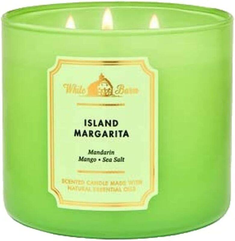 

Bath & Body Works White Barn Island Margarita 3-Wick Scented Candle, 14.5oz, Green