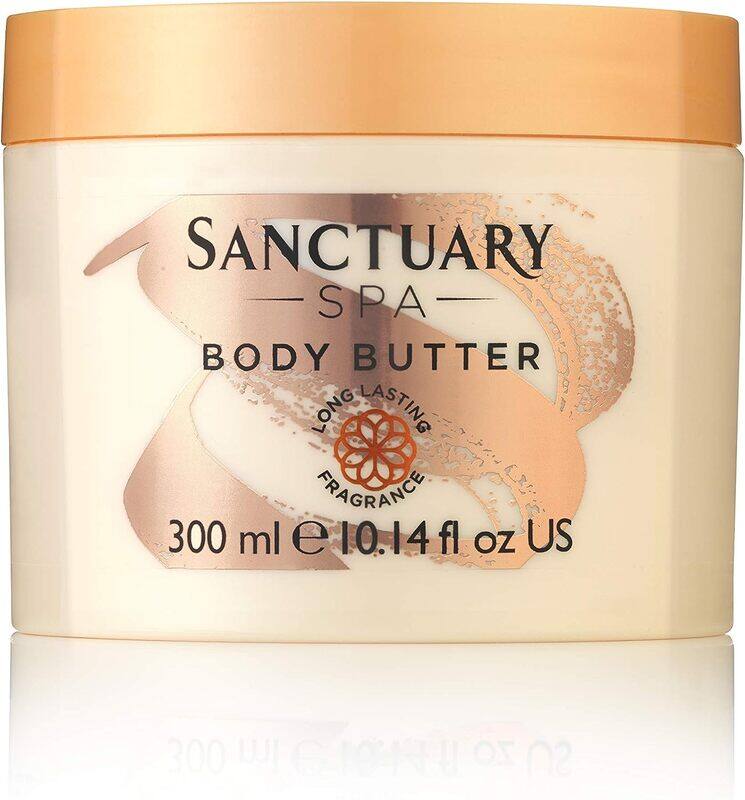 

Sanctuary Spa Body Butter Cream Moisturiser with Shea Butter, Vegan and Cruelty Free, 300ml