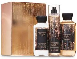 Bath & Body Works Into The Night Gift Set for Women Fine Fragrance Mist 236ml, Ultimate Hydration Body Cream 226gm & Shower Gel 295ml, Set