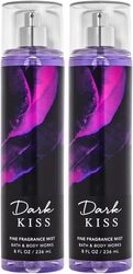 Bath & Body Works 2-Piece Dark Kiss Fine Fragrance Mist Set for Women, 2 x 236ml