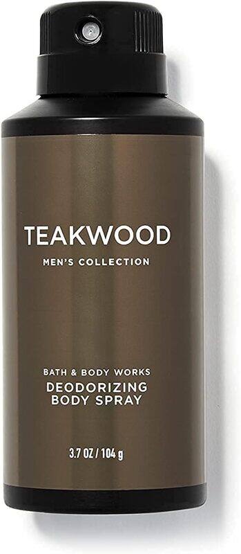 

Bath & Body Works Teakwood Deodorizing Body Spray For Men, 104gm