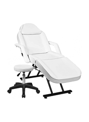 Weun Adjustable Massage Table Massage Bed with Stool & 3-Section Folding, Set