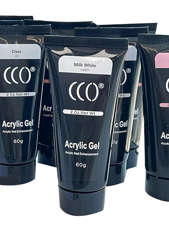 

Cco Nail Art Design Poly Gel Acrylic, 60gm, Milky White 14001
