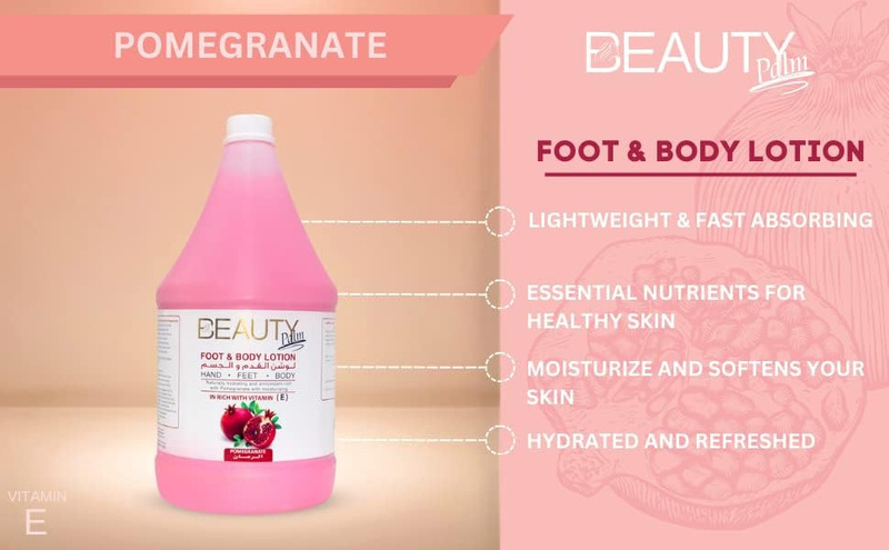 Beauty Palm Pomegranate Foot & Body Lotion, 1 Gallon