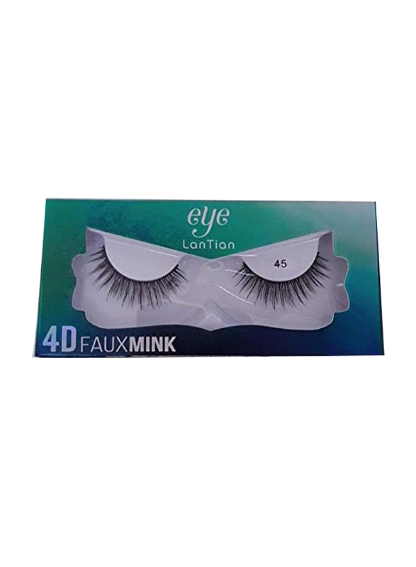 Lantian 4D Fauxmink Eyelash 45 & 14, Black