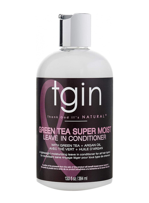 Tgin Green Tea Super Moist Leave-In Conditioner for Natural Hair, 13 oz