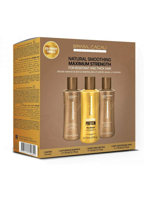 Brasil Cacau Smoothing Protein Kit, 3 x 110ml