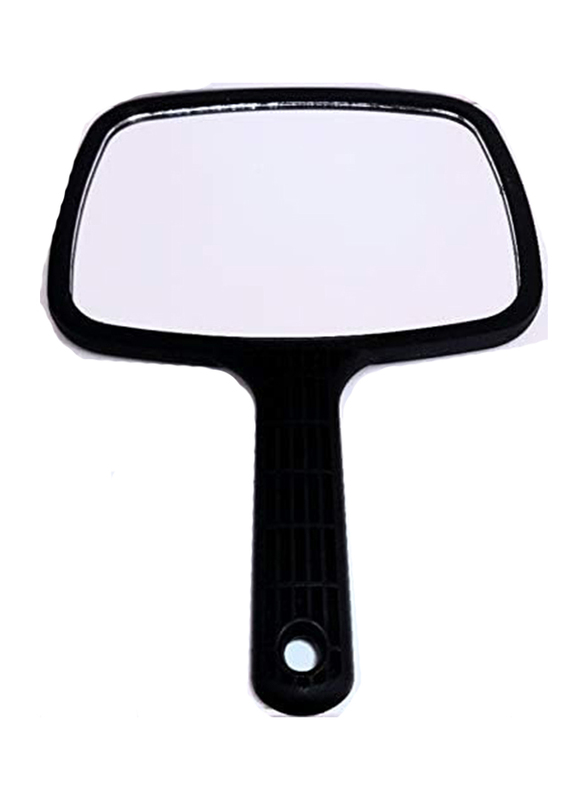 Global Star Fashion Square with Handle Face Mirror, Black