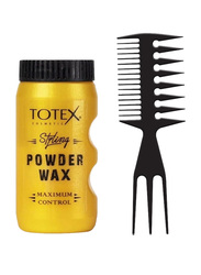 Totex Hair Styling Texturising Thickening Dust Styler Wax Volumizing Powder with Hair and Beard Styling Comb No 2, 20g