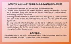 Beauty Palm Tangerine Orange Honey Sugar Scrub, 550gm