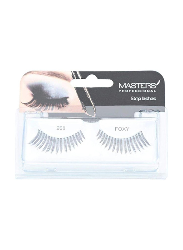 

Masters Professional Foxy Strip Eye Lashes, 208, Black