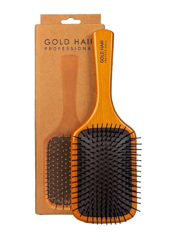 

Gold Hair Professional Wooden Paddle Brush For All Hair Types, Medium