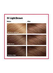 Revlon Coloursilk Hair Colour, Kit, 51 Light Brown