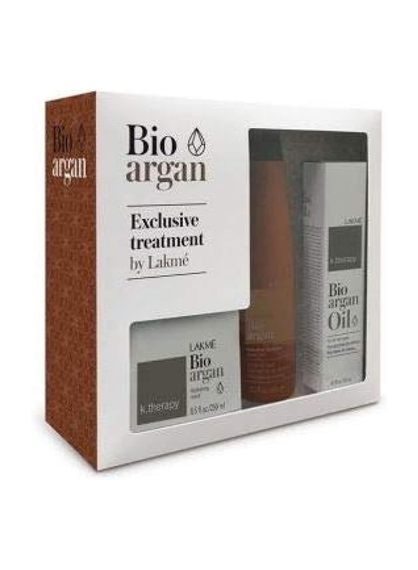 Lakme K.style Bio Argan Exclusive Therapeutic Hair Cleanser Set, 3 Pieces