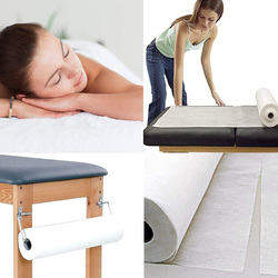 QJJML Disposable Non-Woven Fabric Massage Bed Sheets, 80 X 180cm, White