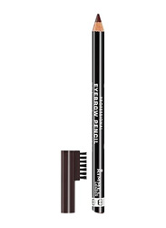 Rimmel London Professional Eyebrow Pencil with Brush Applicator, 01 Dark Brown, Brown