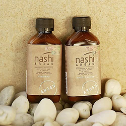 Nashi Argan Shampoo and Conditioner for All Hair Types, 2 x 400ml