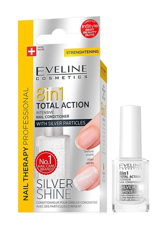 

Eveline Cosmetics 8-in-1 Total Action Intensive Nail Conditioner, Clear