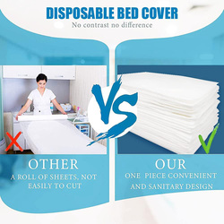 Xiaozhifu Disposable Massage Table Covers Fixed Disposable sheets for Most Massage Beds, 30 Pieces, White