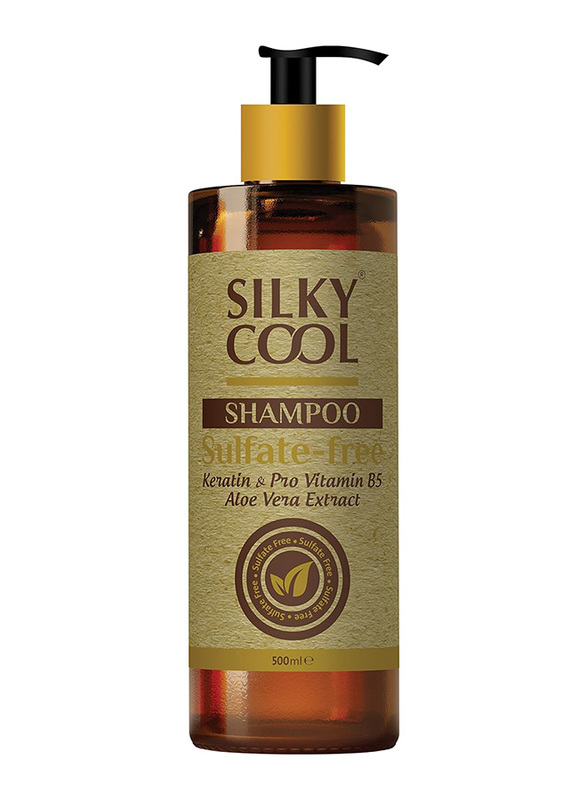 Pilot Silky Cool Sulfate-Free Keratin & Pro Vitamin B5 Aloe Vera Extract Shampoo, 500ml