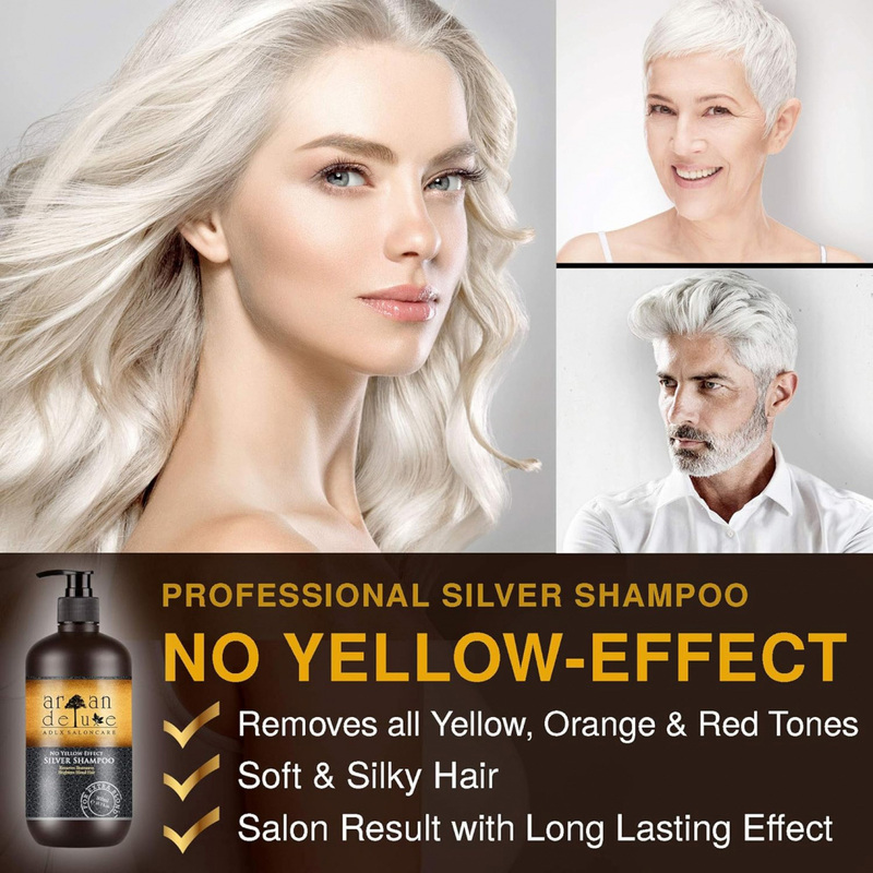 Argan De Luxe Brilliance Anti Yellow Silver Shampoo, 300ml