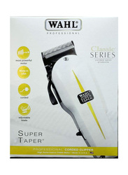 Wahl Super Taper Hair Clipper, White/Yellow