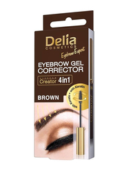 Delia Cosmetics Eyebrow Gel Corrector, Brown