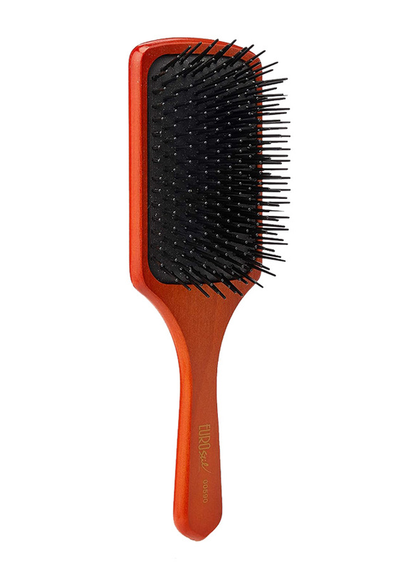 Eurostil Plastic Rectangular Rubber Brush Unisex Adult, Black