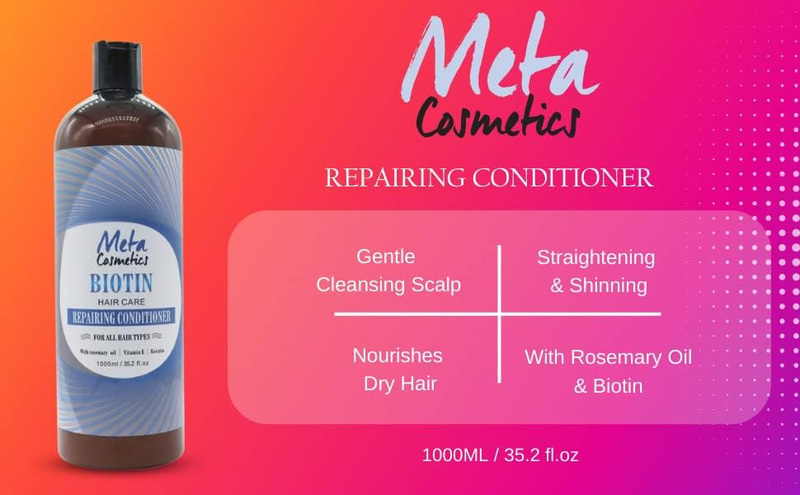 Meta Cosmetics Biotin Hair Care Repairing Conditioner, 1000ml