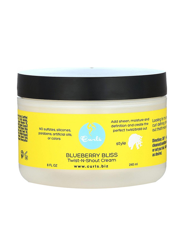 Curls Blueberry Bliss Twist N Shout Glaze Cream, 240 ml