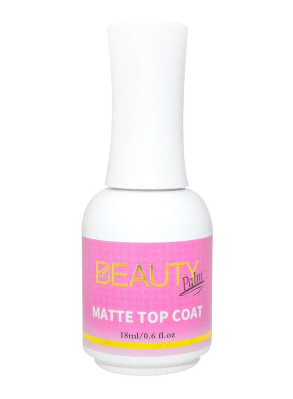 

Beauty Palm Matte Top Coat Gel Polish, 18ml, Clear
