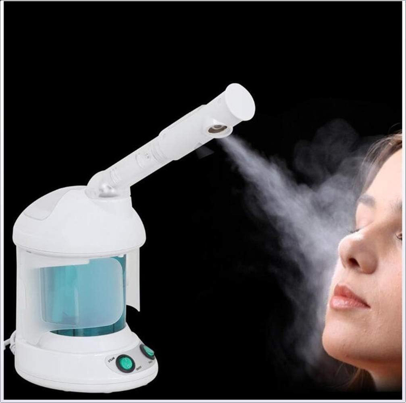 2 in 1 Salon Portable Mini Table Hair & Facial Steamer with Cap Bonnet Hood, Multicolour