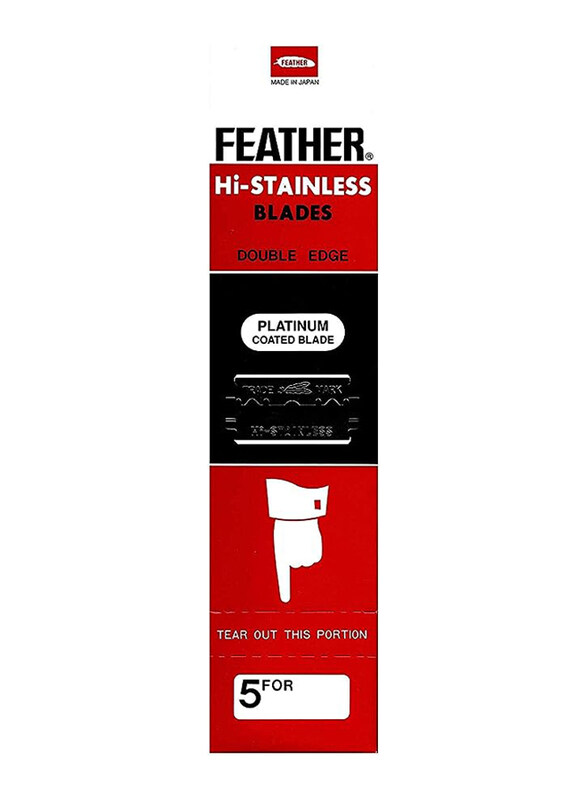 

Feather New Hi-Stainless Double Edge Razor Blades, 100 Pieces